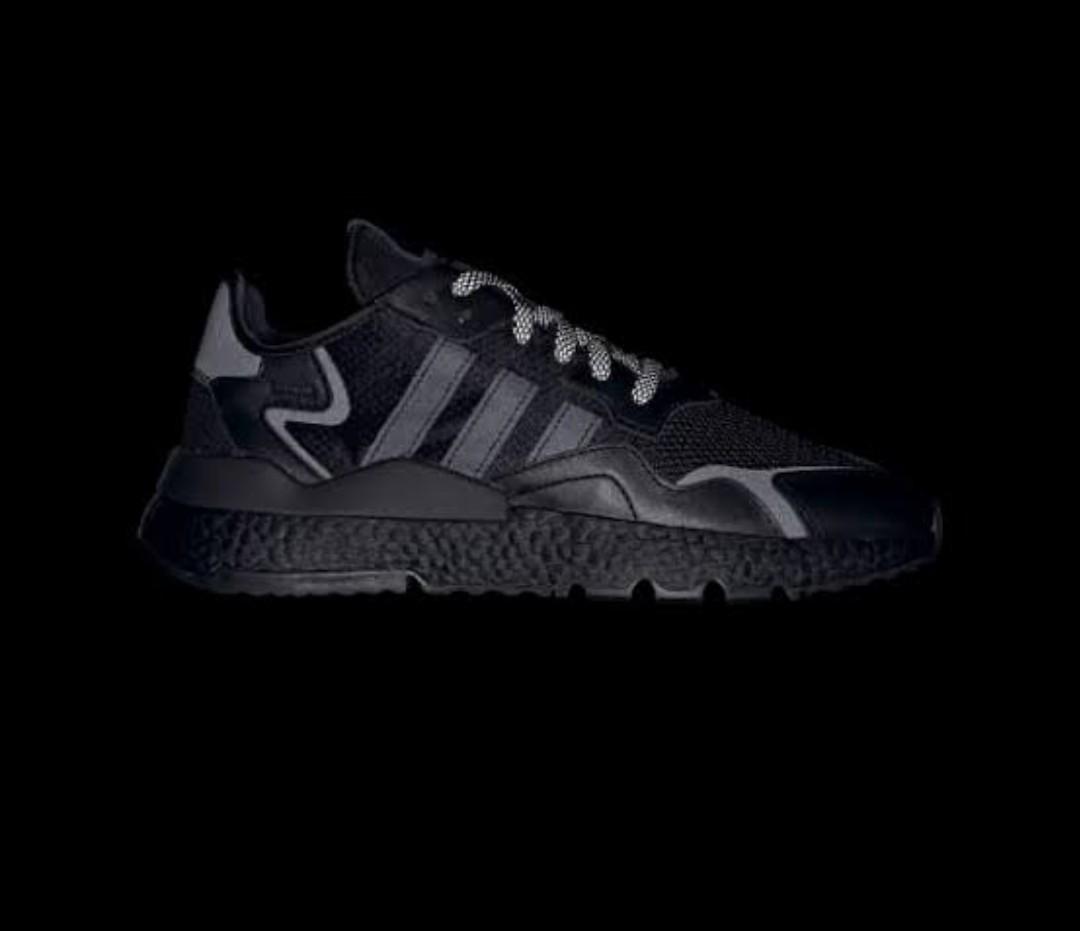 Adidas nite jogger black reflective original BNIB, Fesyen Pria - Main Image