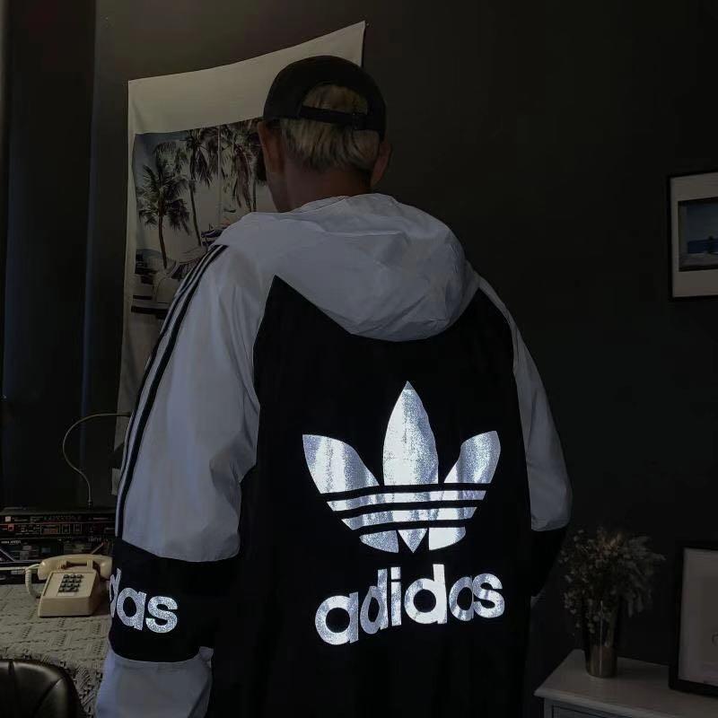 Adidas reflective windbreaker jacket new arrivals