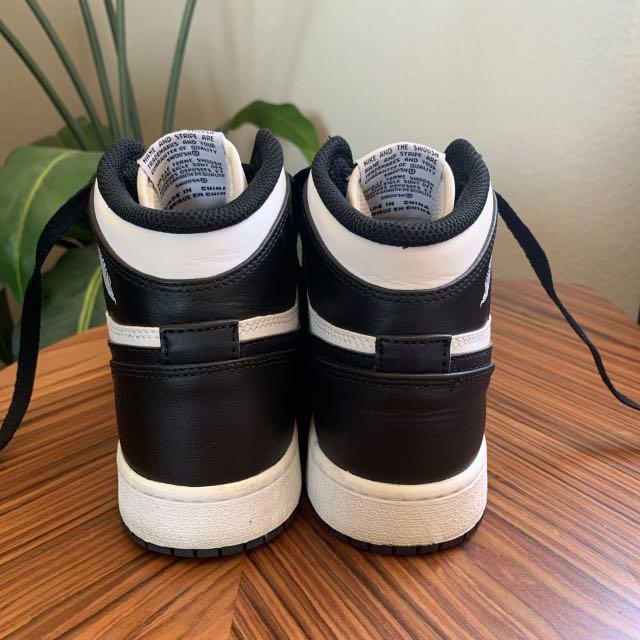 Air Jordan 1 Retro High OG BG Black White 2014.little creasing