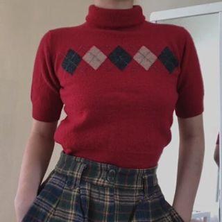 argyle turtleneck