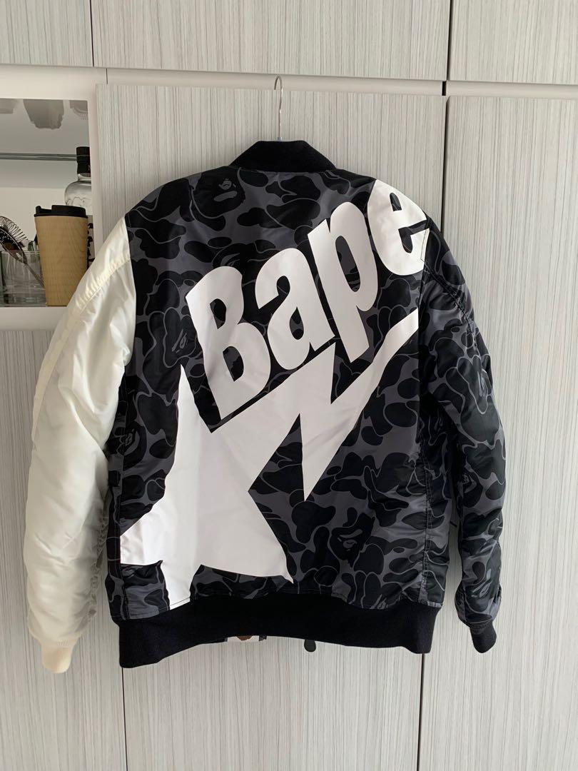 BAPE solid camo MA 1 jacket XL Men s Fashion Coats Jackets and