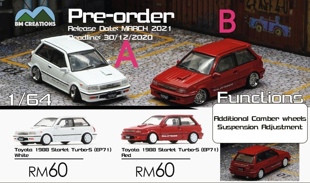 Tomica toyota starlet cheap