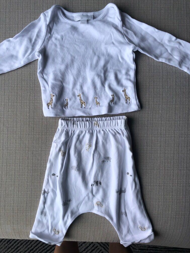 white company pyjamas