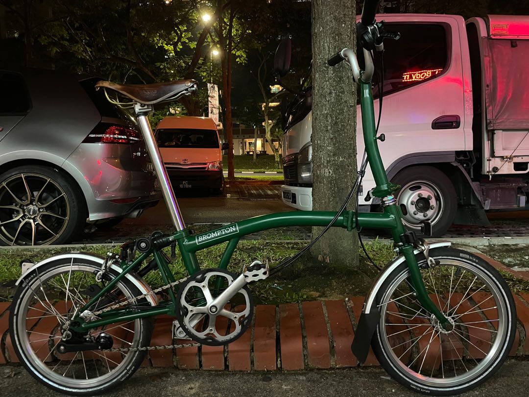 Brompton m3l online racing green