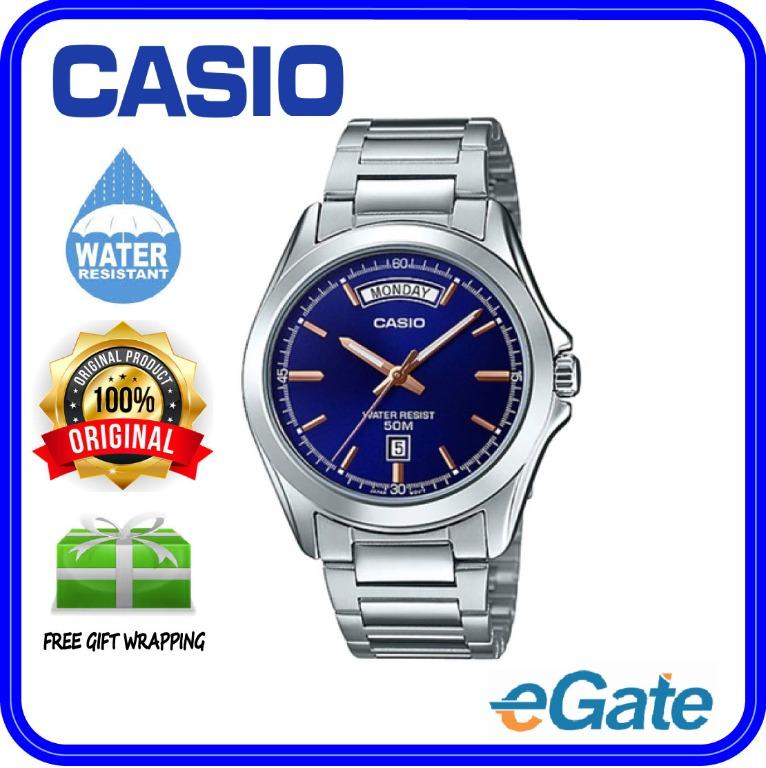 Casio mtp 1370 blue sales