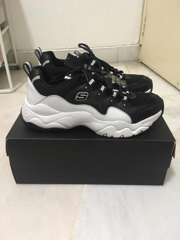 Skechers d lites 3 grey sales