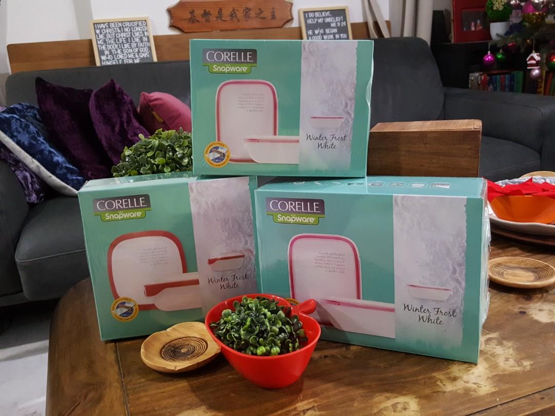 Corelle Snapware, 3 sets available (1.85L, 1.41L or 1L), Furniture