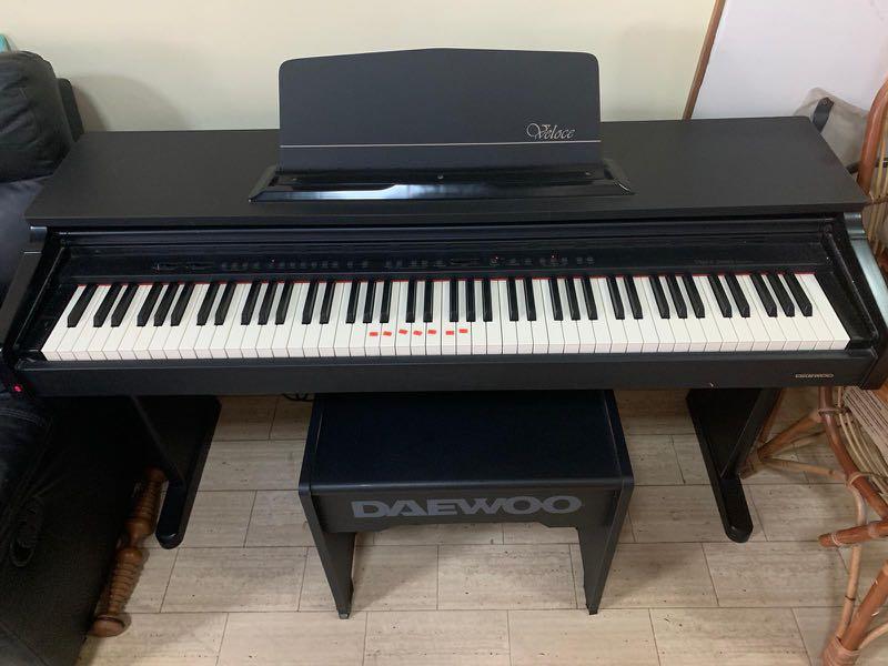 Daewoo Digital upright piano with seat, Hobbies & Toys, Music & Media