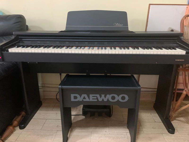 Daewoo Digital upright piano with seat, Hobbies & Toys, Music & Media