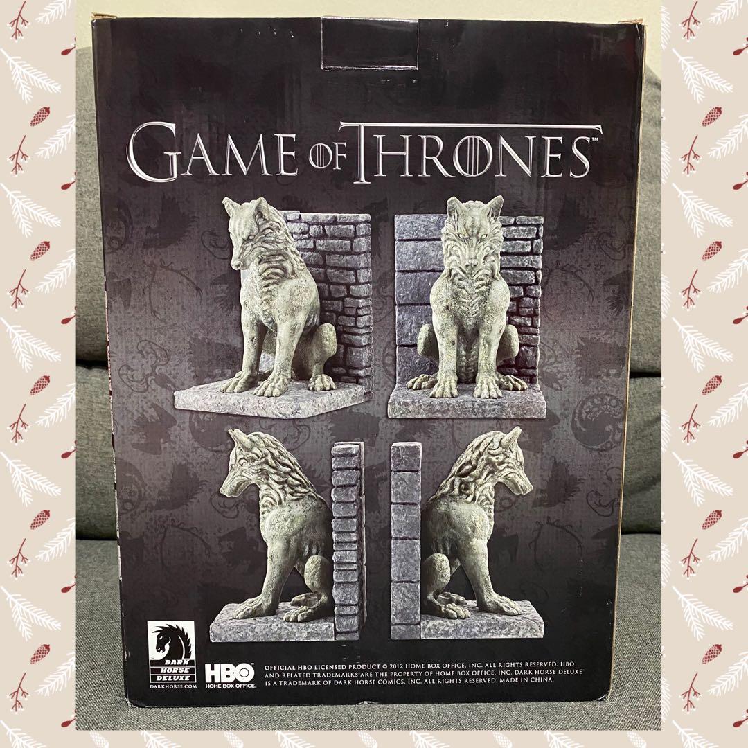 Games of Throne Dire Wolf Bookend Stand, Everything Else on Carousell