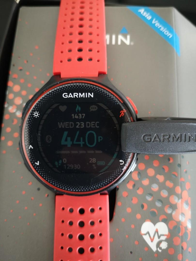 garmin forerunner 235 second