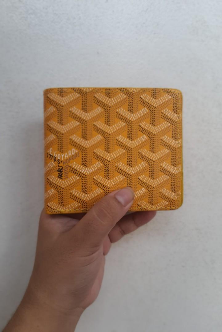 goyard yellow wallet