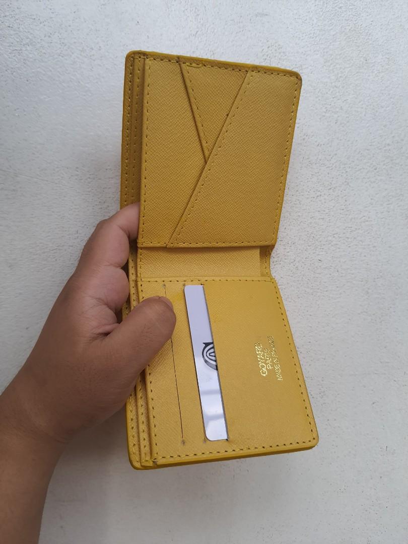 goyard yellow wallet
