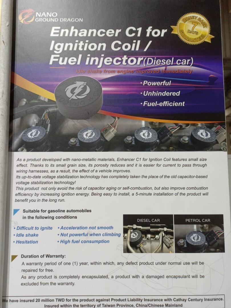 Grounding and enhancer ignition coil, Car Accessories, Accessories on