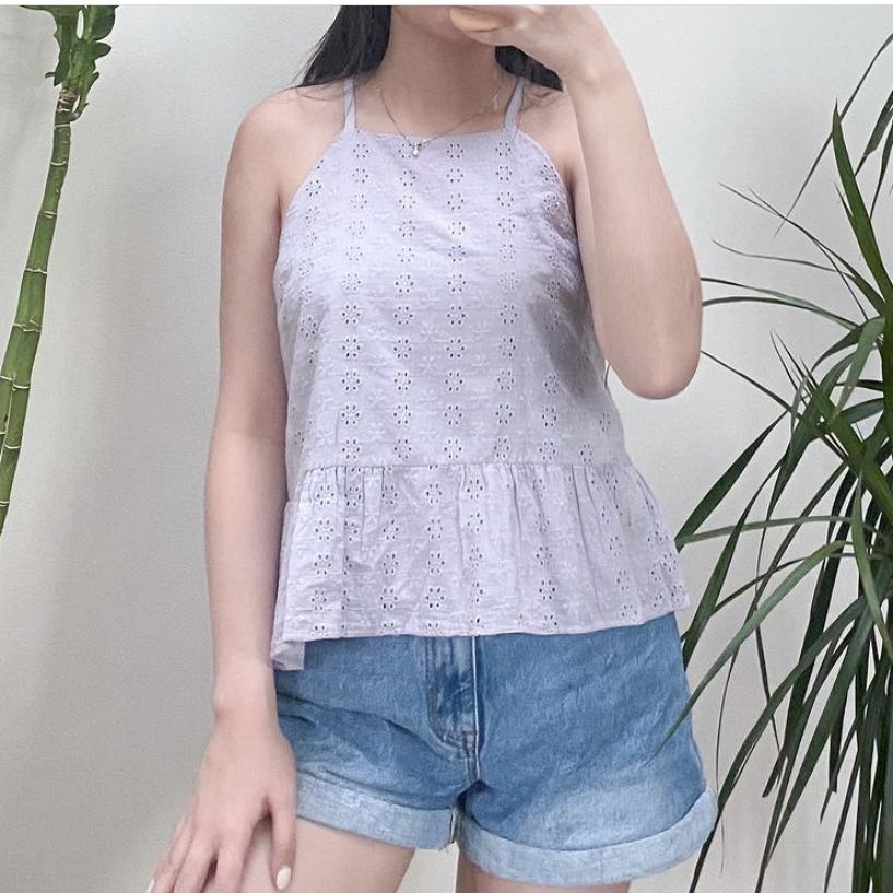 Baby doll halter tops clearance