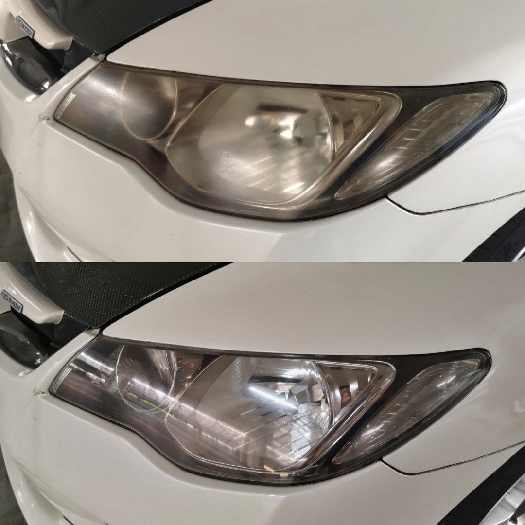 Honda Civic Type R FD2R Headlight Restoration Polish, Car Accessories ...