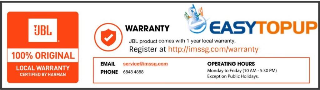 Jbl live 200bt warranty 2025