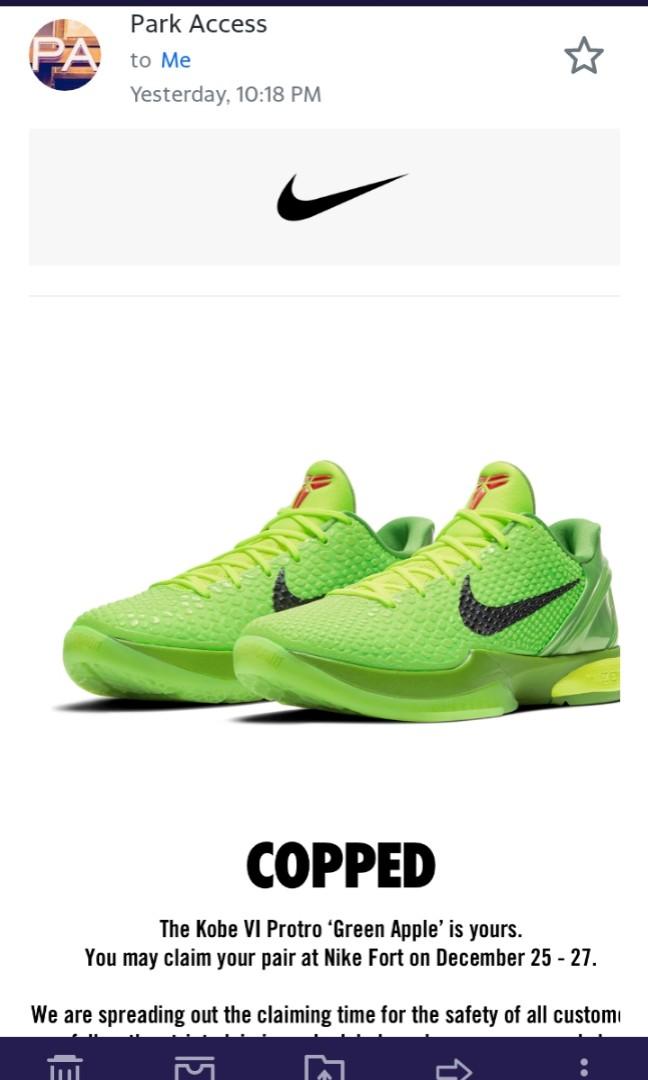 kobe protro green apple