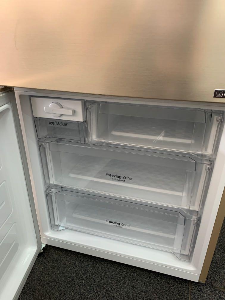LG 451L Gold Bottom Freezer Refrigerator, TV & Home Appliances, Kitchen