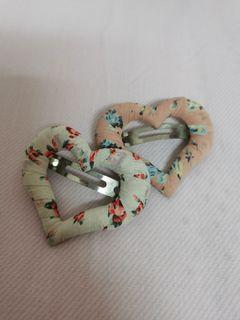 Love Shape Floral Hair Clip