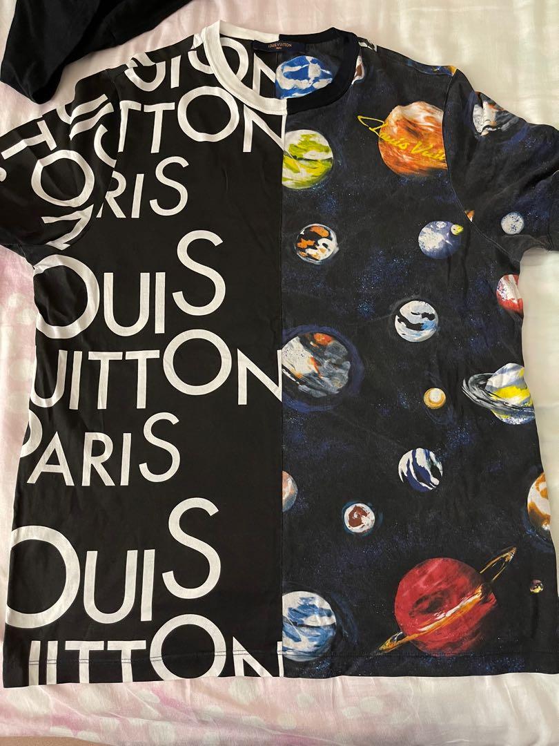 Louis Vuitton 2019 Planet Print Shirt  Blue Casual Shirts Clothing   LOU225327  The RealReal