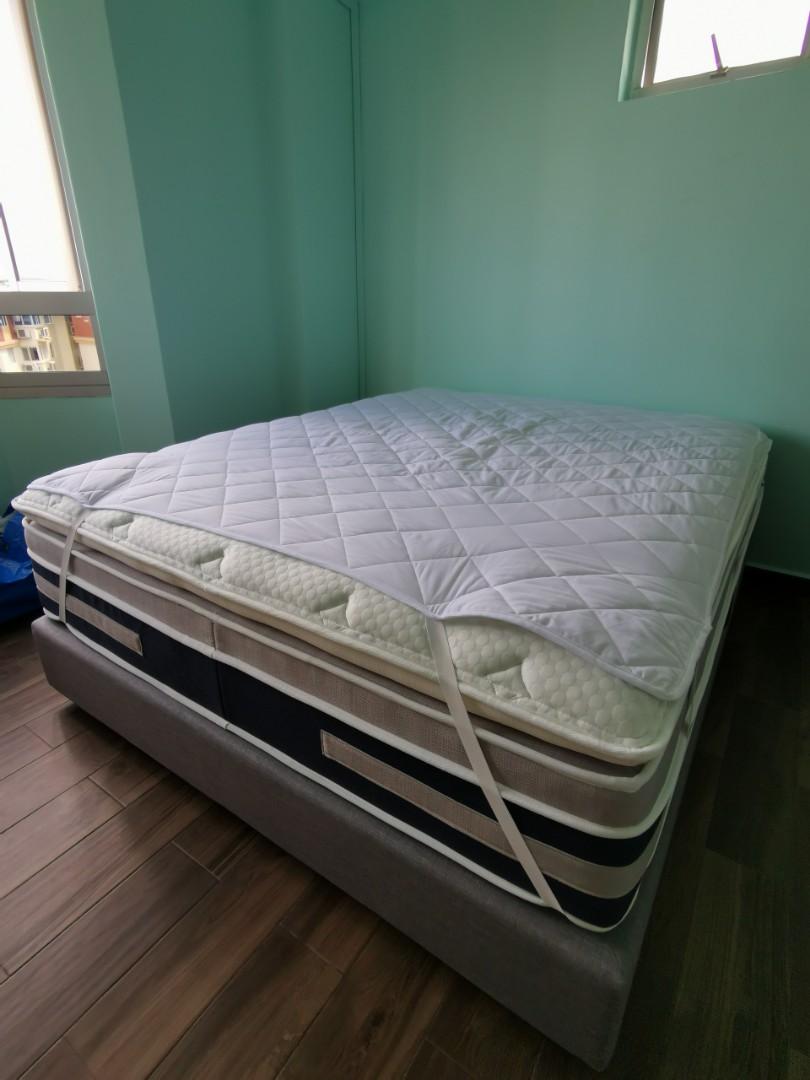 Maxcoil Ice Sleep Glacier Queen Mattress Maxcoil Venice Divan Base Furniture Beds Mattresses On Carousell