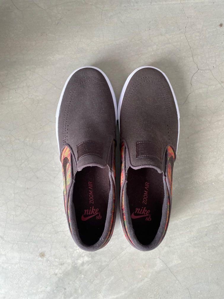 Men's sb zoom top stefan janoski slip-on brown