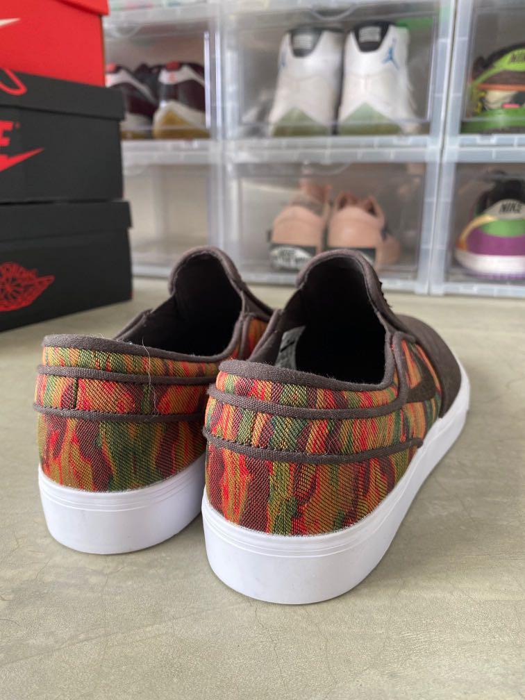 Men's sb zoom store stefan janoski slip-on brown