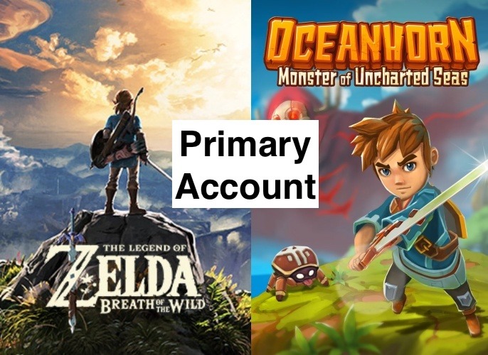 Nintendo Switch Primary Account Zelda Breath Of The Wild Video Gaming Video Games Nintendo On 