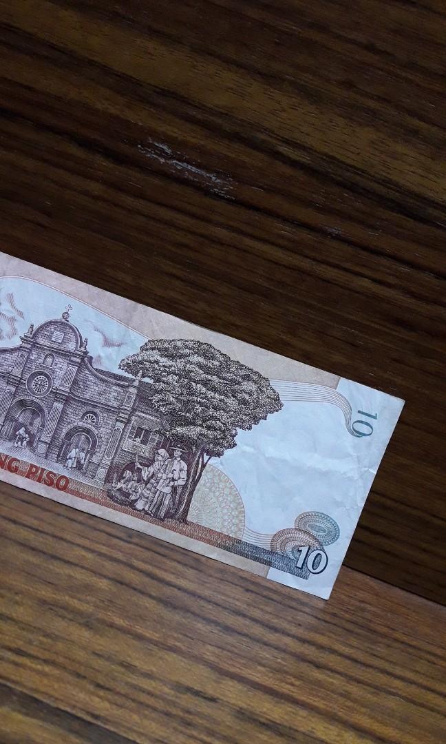 OLD BILL (Category: Currency) located in Caloocan City. Submitted by thegreat. (Listing ID 180218520, Image 3). Description: 10 pesos old bill.