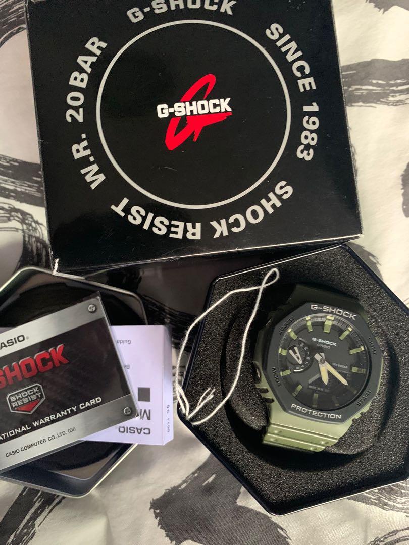G shock olive green watch on sale