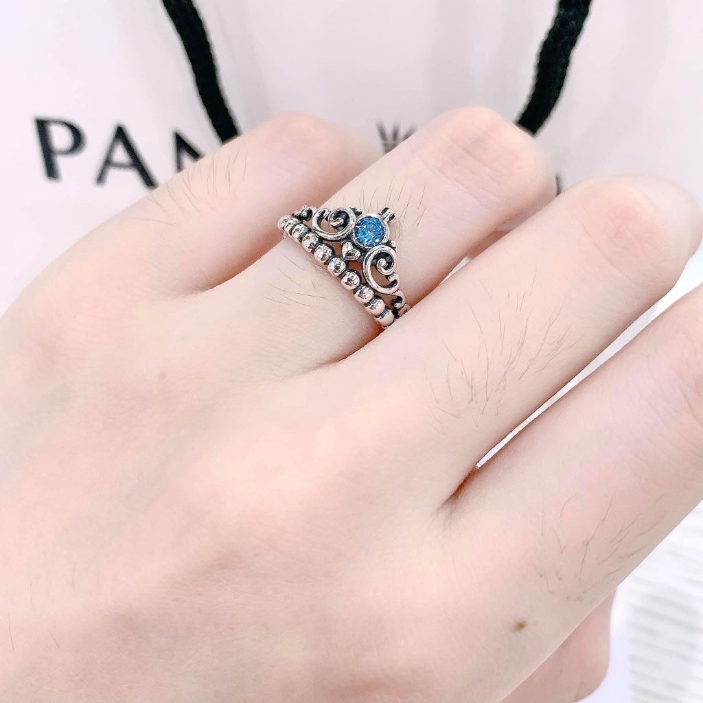 Pandora disney cinderella clearance blue tiara ring