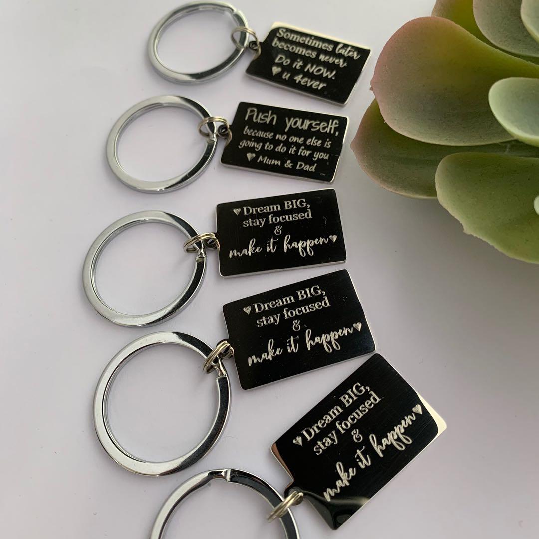 Quote keychain top
