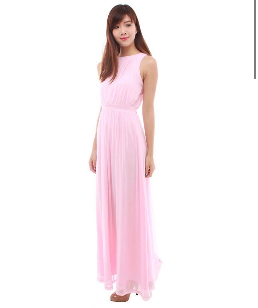 Pink Maxi Dress (The BMD Shop), Women's 