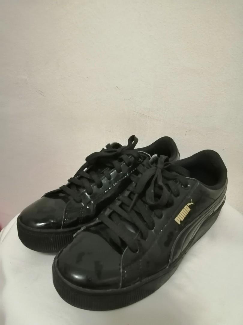 puma black sneakers