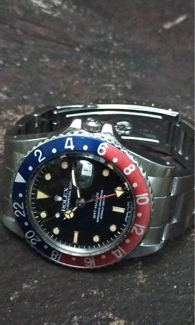 Rolex Pepsi 16750 GMT Master II Spider dial Luxury Watches on