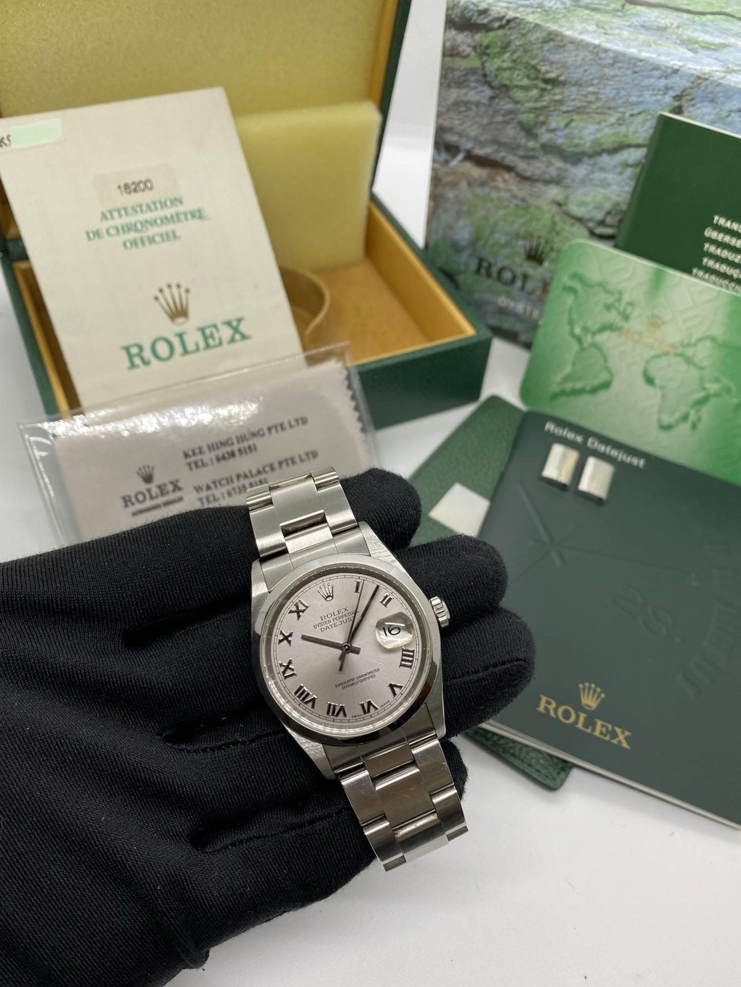ROLEX Ref.16200 DATEJUST K stamp /35mm / 207014664 •, Luxury, Watches on  Carousell