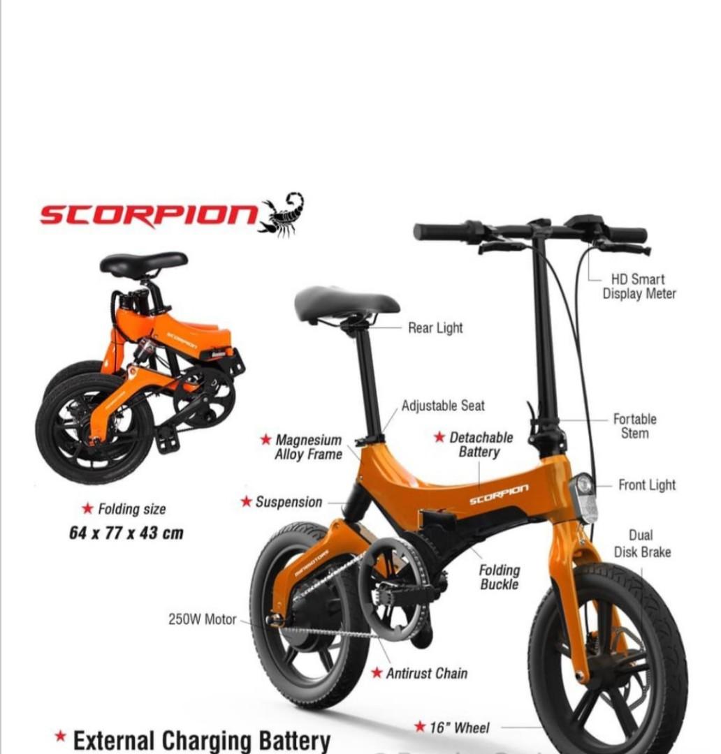 Scorpion EBike LTA Approved PAB e bike Electric Bicycle Sports
