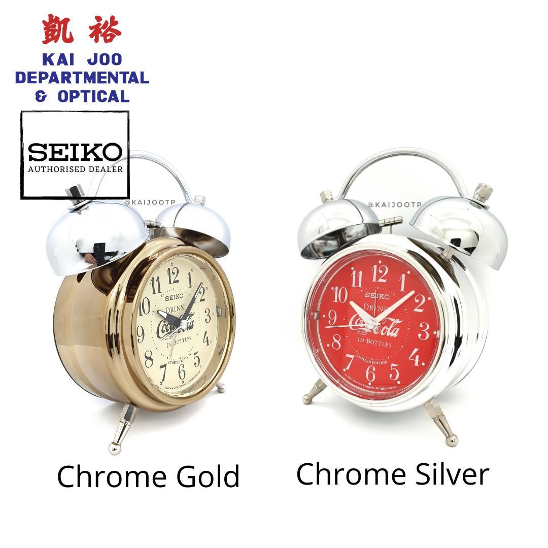 📣Seiko Coca Cola Limited Edition Chrome Gold/Silver Alarm Clock (New  Model), Furniture & Home Living, Home Decor, Clocks on Carousell