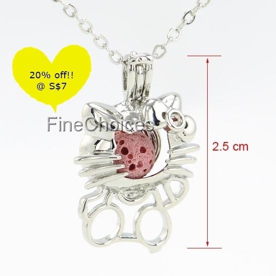 Cat deals locket necklace