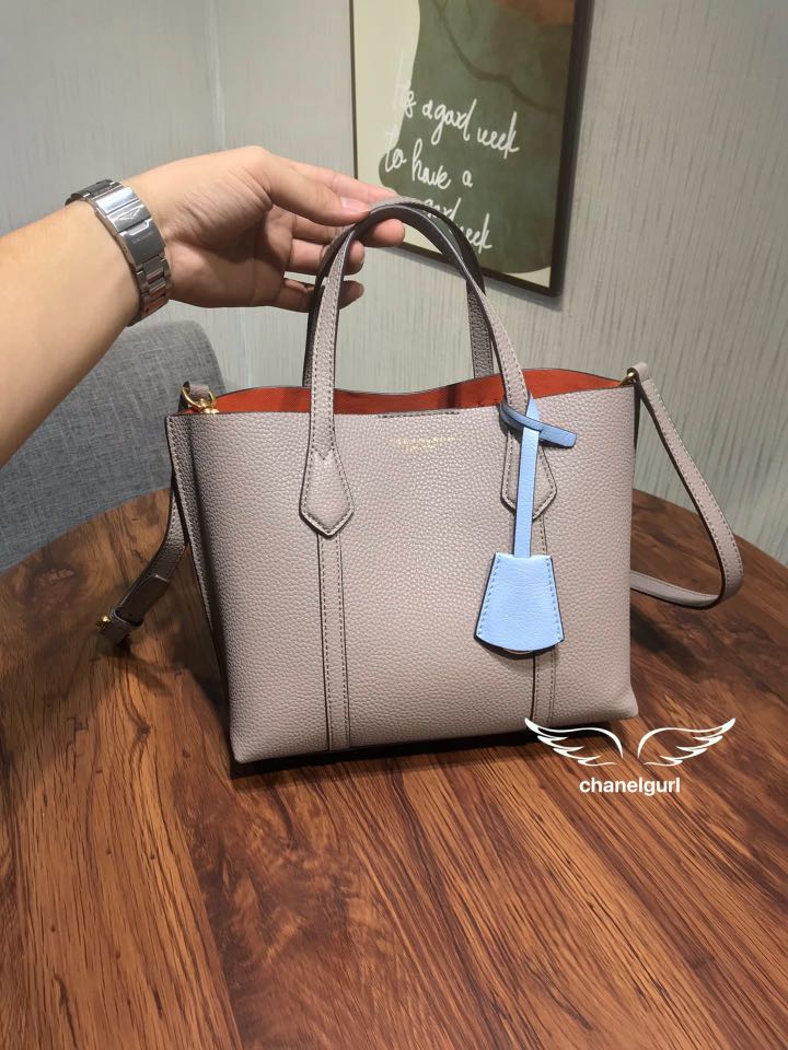 Tory burch perry tote grey deals