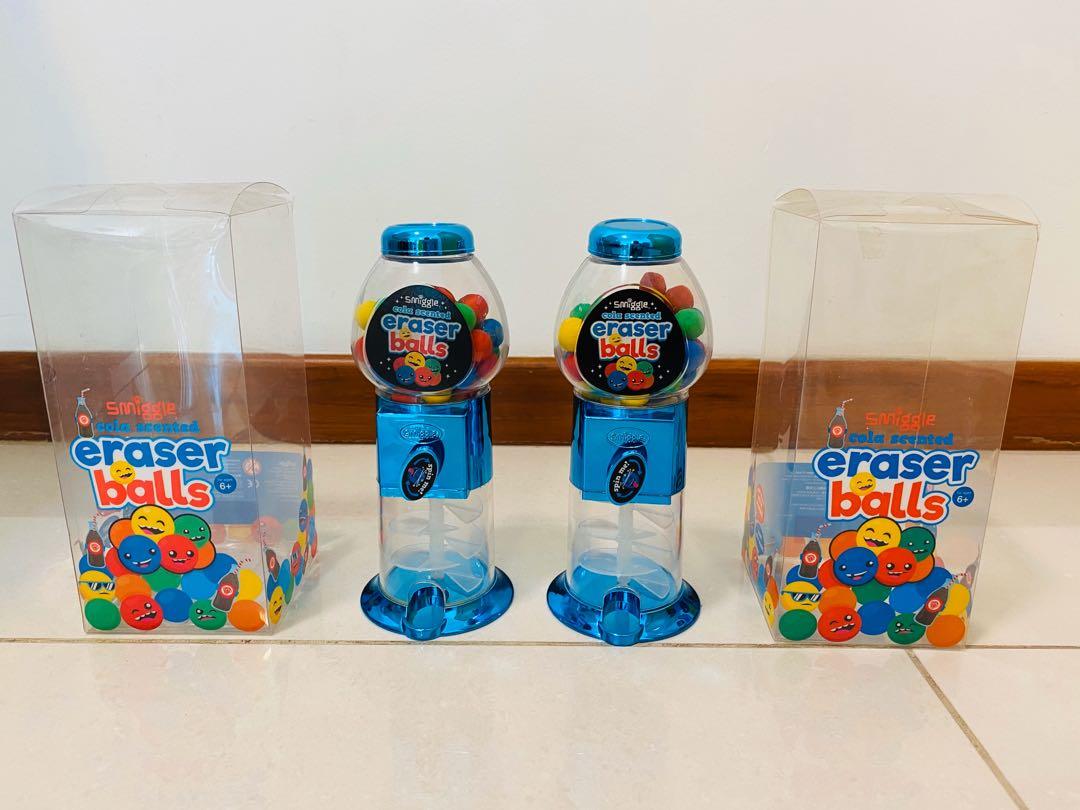 Moving Out Sale Smiggle Gumball Machine Erasers, Hobbies & Toys