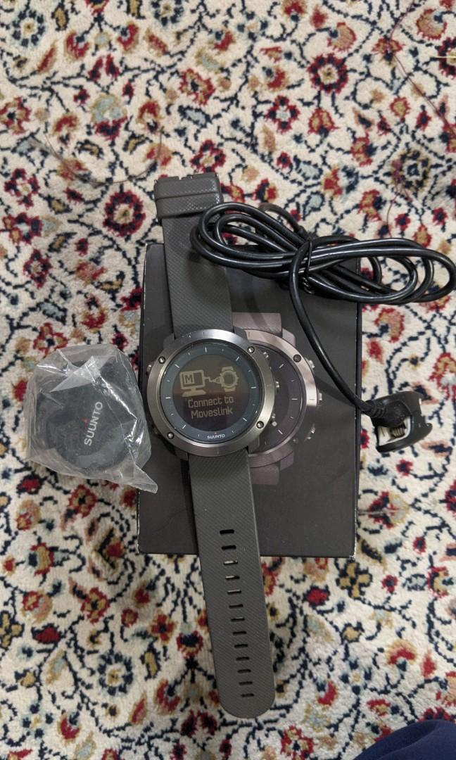 Suunto Traverse Graphite with heart rate strap