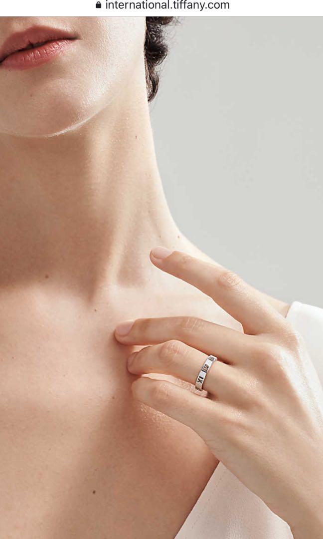 tiffany atlas ring narrow silver