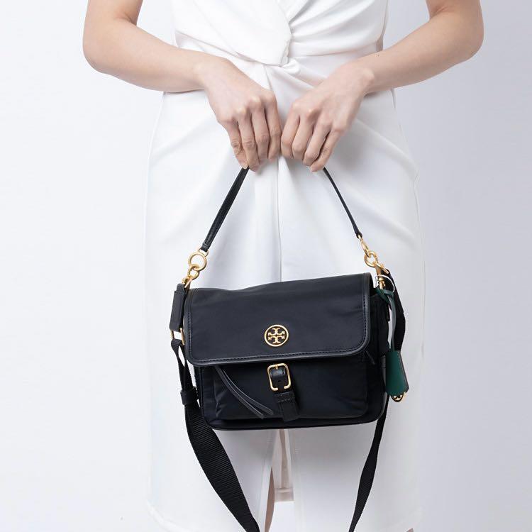 Tory Burch Piper Nylon Crossbody Bag Black, Women's Fashion, Bags &  Wallets, Tote Bags on Carousell