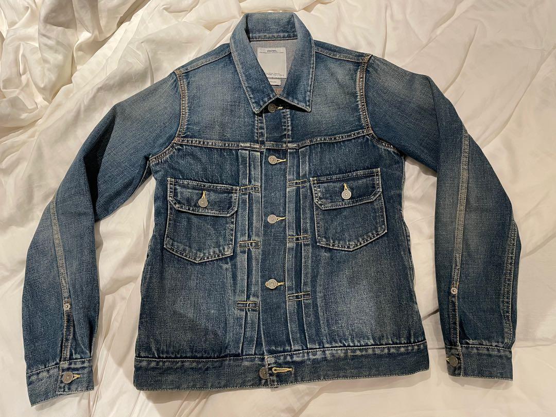 Visvim 101 denim washed jacket pants backpack neighborhood, 男裝, 外套及戶外衣服-  Carousell