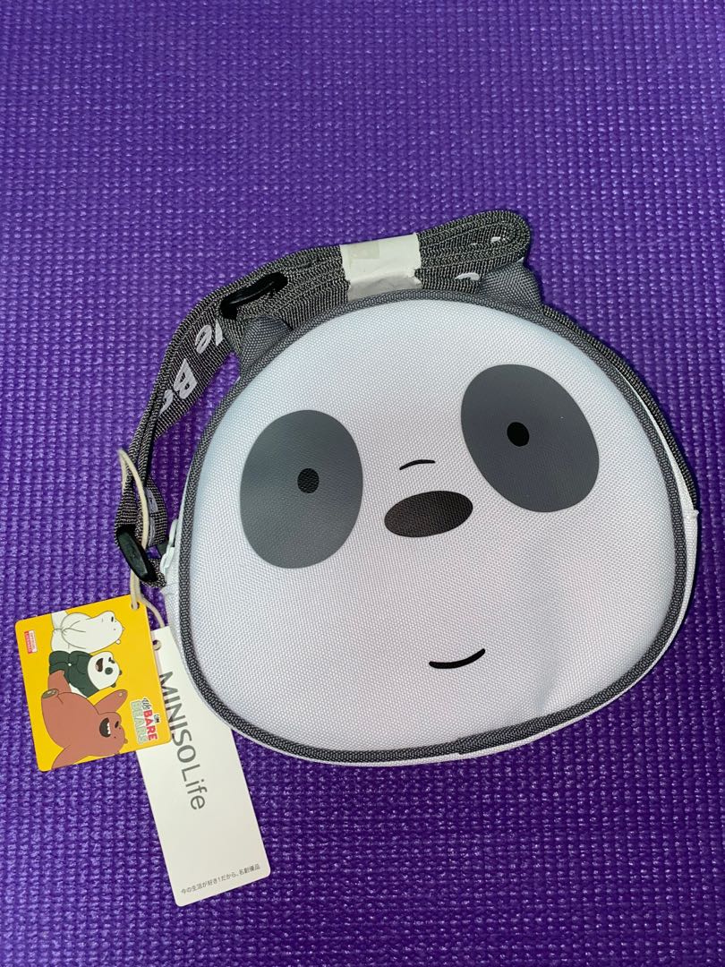Miniso We Bare Bears Crossbody bag(Panda), Luxury, Bags & Wallets