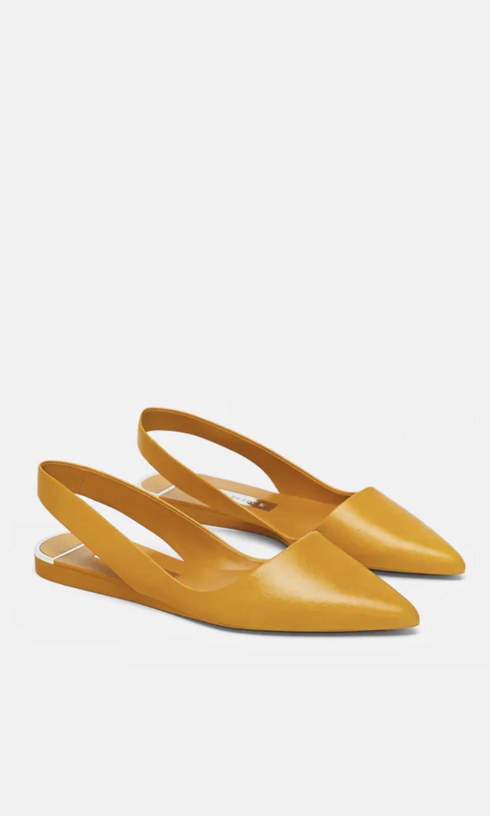 Zara mustard shoes outlet