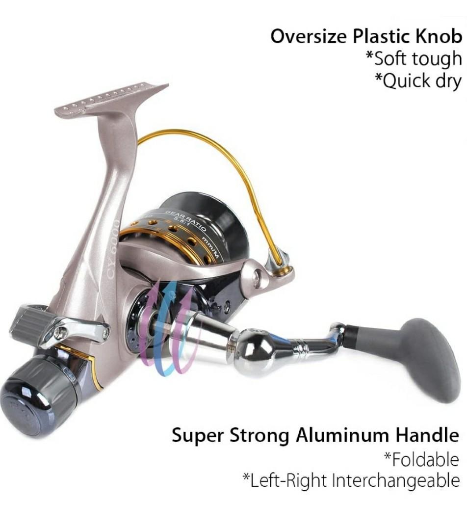 2326) Yoshikawa Baitfeeder Spinning Reel Saltwater Freshwater Fishing 5.5:1  11 High Power Stainless Ball Bearings 30Lb Drag Right Left Hand Reversible