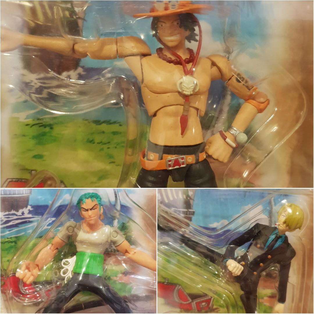 3 One Piece Figurines Ace Sanji Zoro Bandai 03 Hobbies Toys Toys Games On Carousell